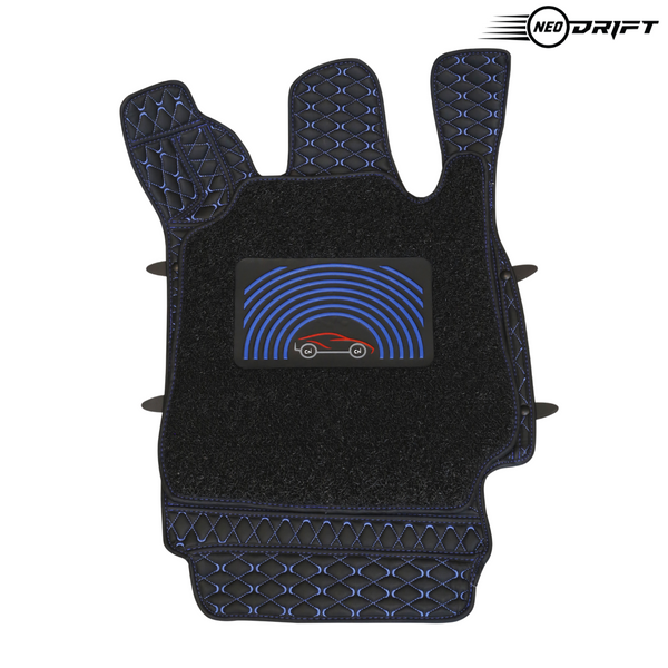 Neodrift - Car 7D Floor Mats for Maruti Suzuki Baleno-#Color_Black + Blue