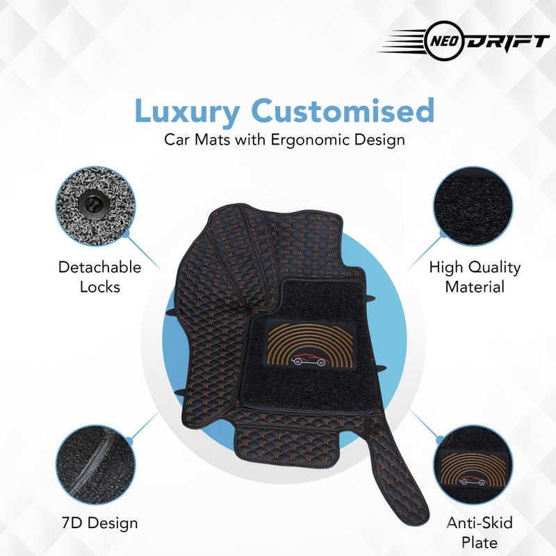 Neodrift - Car 7D Floor Mats for Toyota Innova Crysta-