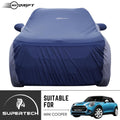 Neodrift® - Car Cover for HATCHBACK BMW Mini Cooper-#Material_SuperTech (₹5999/-)#Color_Blue+L.Grey