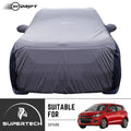 Neodrift® - Car Cover for HATCHBACK Chevrolet Spark-#Material_SuperTech (₹5499/-)#Color_L.Grey+Blue