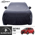 Neodrift® - Car Cover for HATCHBACK Chevrolet Spark-#Material_SuperTech (₹5499/-)#Color_Black+Grey