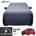 Neodrift® - Car Cover for HATCHBACK Chevrolet Spark-#Material_SuperTech (₹5499/-)#Color_Grey+Black