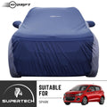 Neodrift® - Car Cover for HATCHBACK Chevrolet Spark-#Material_SuperTech (₹5499/-)#Color_Blue+L.Grey