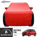 Neodrift® - Car Cover for HATCHBACK Chevrolet Spark-#Material_SuperTech (₹5499/-)#Color_Red+Black