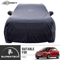 Neodrift® - Car Cover for HATCHBACK Ford Figo-#Material_SuperTech (₹5499/-)#Color_Black+Grey