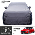 Neodrift® - Car Cover for HATCHBACK Hyundai i20-#Material_SuperTech (₹5499/-)#Color_L.Grey+Blue