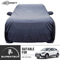 Neodrift® - Car Cover for HATCHBACK Hyundai i20 Active-#Material_SuperTech (₹5499/-)#Color_Grey+Black