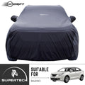 Neodrift® - Car Cover for HATCHBACK Maruti Suzuki Baleno-#Material_SuperTech (₹5499/-)#Color_Black+Grey