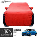 Neodrift® - Car Cover for HATCHBACK Maruti Suzuki Swift-#Material_SuperTech (₹5499/-)#Color_Red+Black