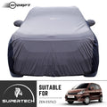 Neodrift® - Car Cover for HATCHBACK Maruti Suzuki Zen Estilio-#Material_SuperTech (₹5499/-)#Color_L.Grey+Blue