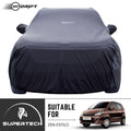 Neodrift® - Car Cover for HATCHBACK Maruti Suzuki Zen Estilio-#Material_SuperTech (₹5499/-)#Color_Black+Grey
