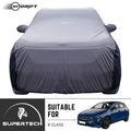 Neodrift® - Car Cover for HATCHBACK Mercedes B Class-#Material_SuperTech (₹5999/-)#Color_L.Grey+Blue