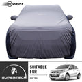 Neodrift® - Car Cover for HATCHBACK Nissan Micra-#Material_SuperTech (₹5499/-)#Color_L.Grey+Blue
