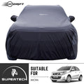 Neodrift® - Car Cover for HATCHBACK Nissan Micra-#Material_SuperTech (₹5499/-)#Color_Black+Grey