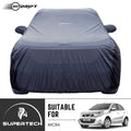 Neodrift® - Car Cover for HATCHBACK Nissan Micra-#Material_SuperTech (₹5499/-)#Color_Grey+Black