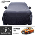 Neodrift® - Car Cover for HATCHBACK Renault Dutsun Go-#Material_SuperTech (₹5499/-)#Color_Black+Grey