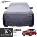 Neodrift® - Car Cover for HATCHBACK Tata Tiago-#Material_SuperTech (₹5499/-)#Color_L.Grey+Blue