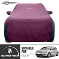 Neodrift® - Car Cover for HATCHBACK Volkswagen Polo GT-#Material_SuperTech (₹5499/-)#Color_Maroon+Black