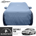 Neodrift® - Car Cover for HATCHBACK Volkswagen Polo GT-#Material_SuperTech (₹5499/-)#Color_Light Blue+Black