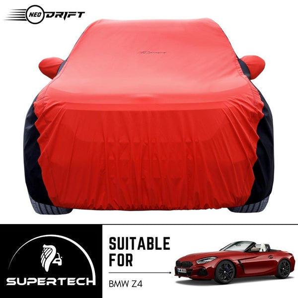 Neodrift® - Car Cover for SEDAN BMW Z4-#Material_SuperTech (₹6499/-)#Color_Red+Black