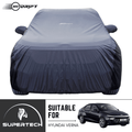 Neodrift® - Car Cover for SEDAN Hyundai Verna-#Material_SuperTech (₹5999/-)#Color_Grey+Black