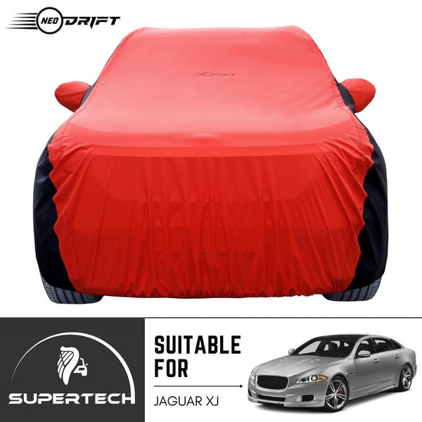 Neodrift® - Car Cover for SEDAN Jaguar XJ-#Material_SuperTech (₹6499/-)#Color_Red+Black