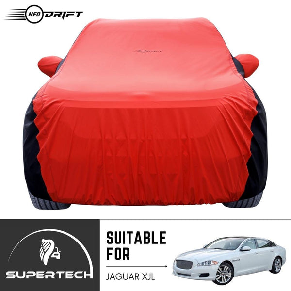 Neodrift® - Car Cover for SEDAN Jaguar XJL-#Material_SuperTech (₹6499/-)#Color_Red+Black