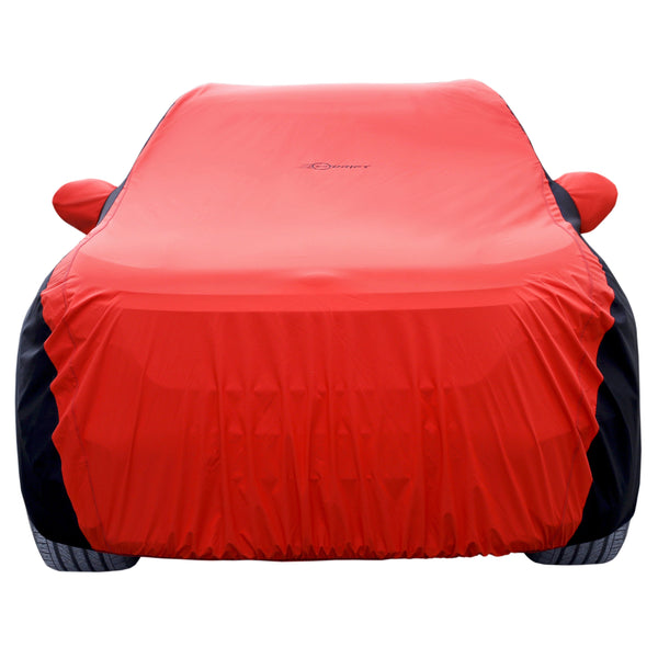 Neodrift® - Car Cover for SEDAN Mahindra Verito-#Material_SuperTech (₹5999/-)#Color_Red+Black