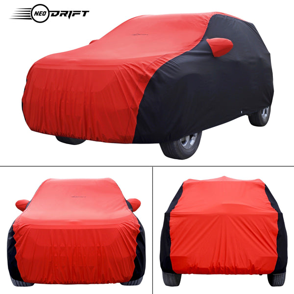 Neodrift® - Car Cover for SEDAN Mercedes CLA-200/220-#Material_SuperTech (₹6499/-)#Color_Red+Black