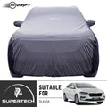 Neodrift® - Car Cover for SEDAN Skoda Slavia-#Material_SuperTech (₹5999/-)#Color_L.Grey+Blue