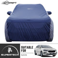 Neodrift® - Car Cover for SEDAN Skoda Slavia-#Material_SuperTech (₹5999/-)#Color_Blue+L.Grey