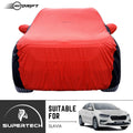 Neodrift® - Car Cover for SEDAN Skoda Slavia-#Material_SuperTech (₹5999/-)#Color_Red+Black