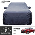 Neodrift® - Car Cover for SEDAN Toyota Yaris-#Material_SuperTech (₹5999/-)#Color_Grey+Black