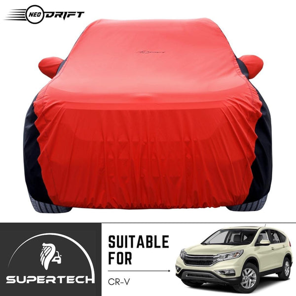 Neodrift® - Car Cover for SUV Honda CR-V-#Material_SuperTech (₹6499/-)#Color_Red+Black