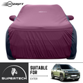 Neodrift® - Car Cover for SUV Hyundai Exter-#Material_SuperTech (₹6499/-)#Color_Maroon+Black