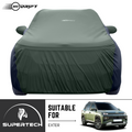 Neodrift® - Car Cover for SUV Hyundai Exter-#Material_SuperTech (₹6499/-)#Color_Light Green+Black