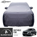 Neodrift® - Car Cover for SUV Hyundai Tucson-#Material_SuperTech (₹6499/-)#Color_L.Grey+Blue