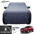 Neodrift® - Car Cover for SUV Kia Seltos-#Material_SuperTech (₹6499/-)#Color_Grey+Black