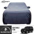 Neodrift® - Car Cover for SUV Mahindra Scorpio/Scorpio Classic-#Material_SuperTech (₹6499/-)#Color_Grey+Black