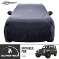 Neodrift® - Car Cover for SUV Mahindra Thar-#Material_SuperTech (₹6499/-)#Color_Black+Grey