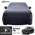 Neodrift® - Car Cover for SUV Maruti Suzuki Grand Vitara-#Material_SuperTech (₹6499/-)#Color_Black+Grey