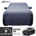 Neodrift® - Car Cover for SUV Maruti Suzuki Grand Vitara-#Material_SuperTech (₹6499/-)#Color_Grey+Black