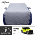Neodrift® - Car Cover for SUV Maruti Suzuki Jimny-#Material_SuperTech (₹6499/-)#Color_L.Grey+Blue