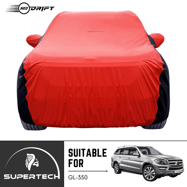 Neodrift® - Car Cover for SUV Mercedes GL-350-#Material_SuperTech (₹6999/-)#Color_Red+Black