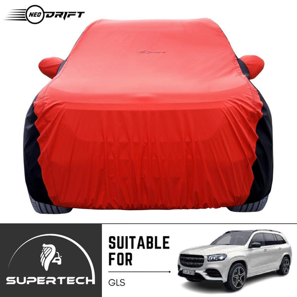 Neodrift® - Car Cover for SUV Mercedes GLS-#Material_SuperTech (₹6999/-)#Color_Red+Black