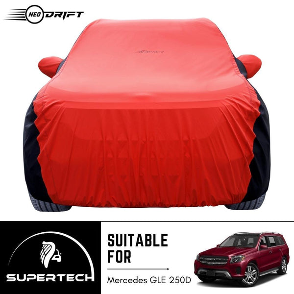 Neodrift® - Car Cover for SUV Mercedes GLS/GLE-250-#Material_SuperTech (₹6999/-)#Color_Red+Black