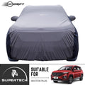 Neodrift® - Car Cover for SUV MG Hector Plus-#Material_SuperTech (₹6499/-)#Color_L.Grey+Blue