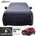 Neodrift® - Car Cover for SUV MG Hector Plus-#Material_SuperTech (₹6499/-)#Color_Black+Grey