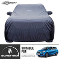 Neodrift® - Car Cover for SUV Renault Dutsun Go Plus-#Material_SuperTech (₹6499/-)#Color_Grey+Black
