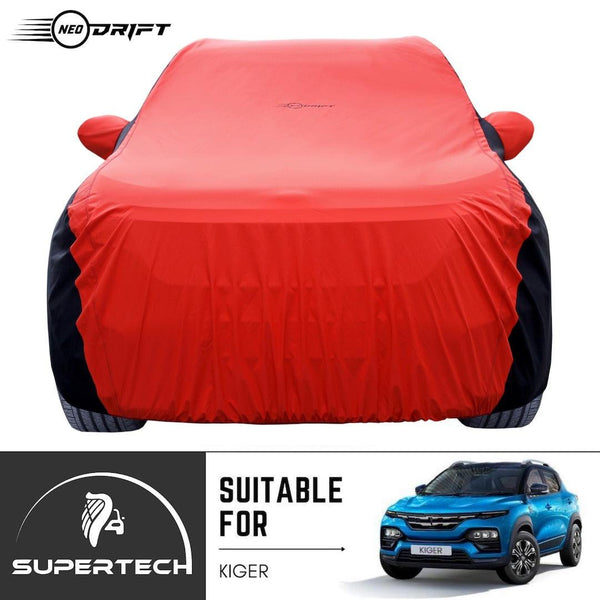 Neodrift® - Car Cover for SUV Renault Kiger-#Material_SuperTech (₹6499/-)#Color_Red+Black